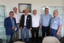 von links: Peter Mülbaier (AVR), Thomas Heusel, Daniel Born MdL, Jens Rüttinger, Werner Riek, Werner Kerschgens