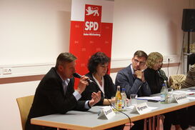 v.l. Peter Dembeck, Martina Sigmann, Lars Castellucci, Beate Metzler-Klenk