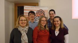 v.l.n.r. Jana Ihrig, Benedikt Rüdesheim, Marissa Dietrich, Alex Leonhardt, Daria Becker