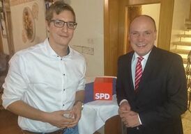 Jens Rebmann (SPD Ketsch) und Daniel Born MdL nach der gelungenen Veranstaltung