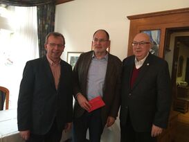 v. l. Fraktionsvorsitzender Matthias Baaß, Rainer Schäfer, Fraktionsgeschäftsführer Helmut Beck