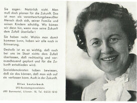 Wahlwerbung Ellen Lauterbach